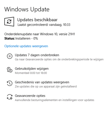 Windows 10 versie 21H1