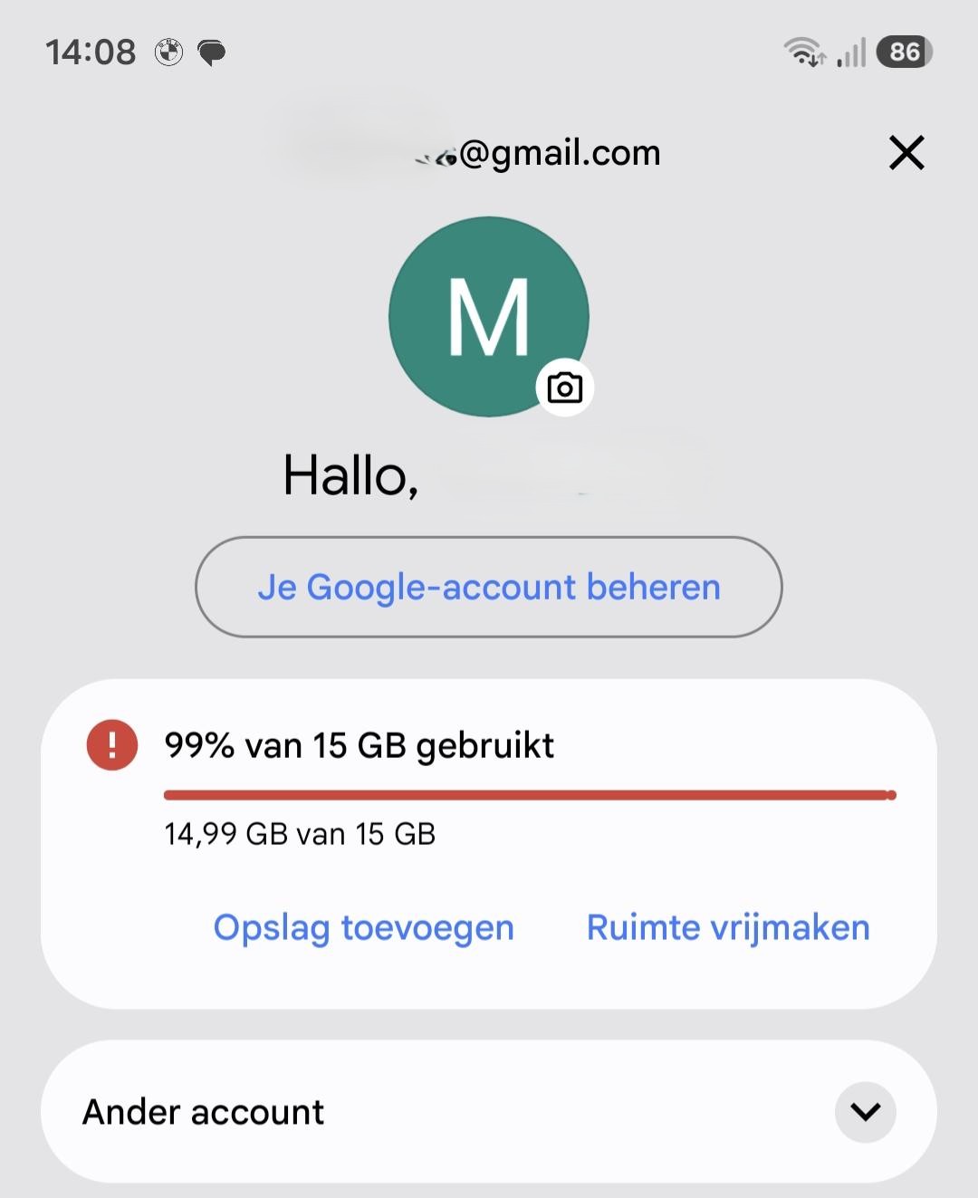 Help, mijn Google opslag is vol
